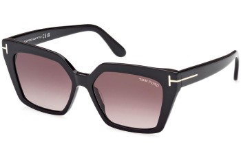 Okulary przeciwsłoneczne Tom Ford FT1030 01Z Kocie oczy Czarne