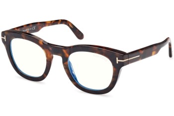 Okulary korekcyjne Tom Ford FT5873-B 052 Okrągłe Havana