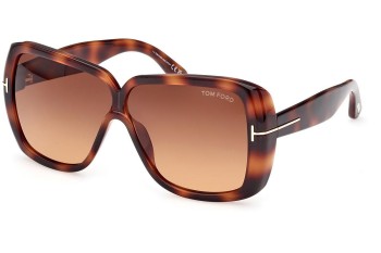 Okulary przeciwsłoneczne Tom Ford FT1037 52F Oversize Havana