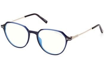 Okulary korekcyjne Tom Ford FT5875-B 090 Okrągłe Czarne