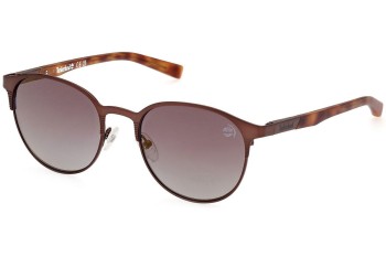 Слънчеви очила Timberland TB9313 49D Polarized Заоблени Кафява