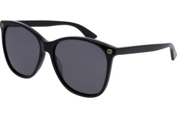 Okulary przeciwsłoneczne Gucci GG0024S 001 Kocie oczy Czarne