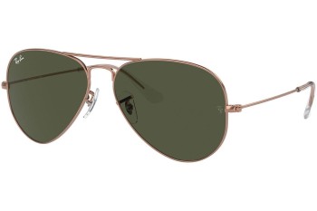 Okulary przeciwsłoneczne Ray-Ban Aviator RB3025 920231 Pilotki (Aviator) Złote