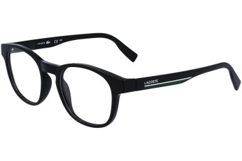 Okulary korekcyjne Lacoste L3654 001 Okrągłe Czarne