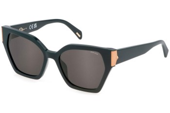 Ochelari de soare Police Gem 2 SPLL34 06WT Cat Eye Verzi