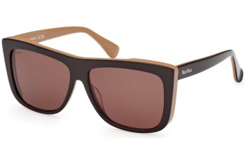 Solbriller Max Mara Lee 1 MM0066 50E Firkantet Sort