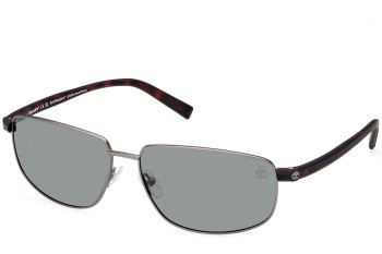 Слънчеви очила Timberland TB9325 09R Polarized Правоъгълни Сребърна