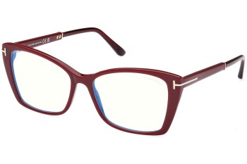 Brillen Tom Ford FT5893-B 069 Cat Eye Rood