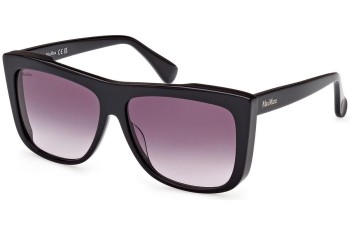 Solbriller Max Mara Lee 1 MM0066 01B Firkantet Sort