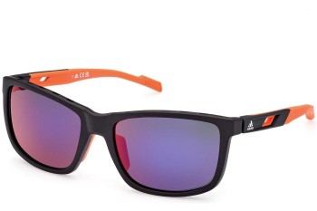 Ochelari de soare Adidas Sport SP0047 02Z Dreptunghiulari Negri