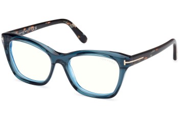 Okulary korekcyjne Tom Ford FT5909-B 092 Kocie oczy Niebieskie