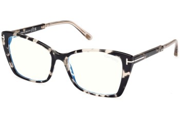 Okulary korekcyjne Tom Ford FT5893-B 005 Kocie oczy Havana