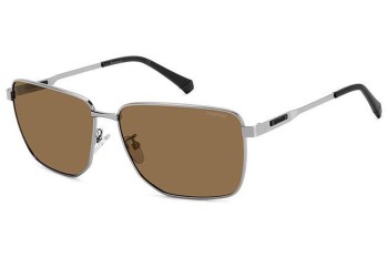 Okulary przeciwsłoneczne Polaroid PLD2143/G/S/X 6LB/SP Polarized Prostokątne Srebrne Okulary przeciwsłoneczne Polaroid PLD2143/G/S/X 6LB/SP Polarized Prostokątne Srebrne