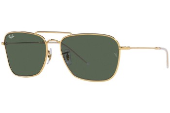 Okulary przeciwsłoneczne Ray-Ban Caravan Reverse RBR0102S 001/VR Prostokątne Złote