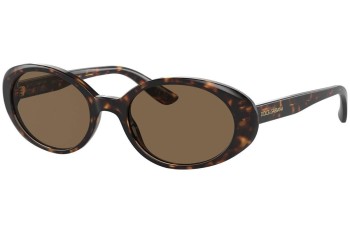 Okulary przeciwsłoneczne Dolce & Gabbana DG4443 502/73 Owalne Havana