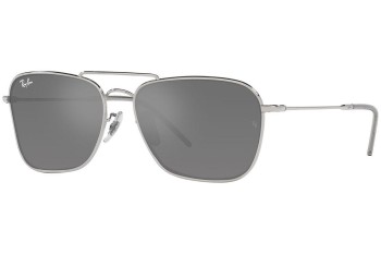 Слънчеви очила Ray-Ban Caravan Reverse RBR0102S 003/GS Правоъгълни Сребърна