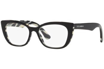 Okulary korekcyjne Dolce & Gabbana DX3357 3372 Kocie oczy Czarne