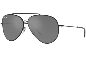 Okulary przeciwsłoneczne Ray-Ban Aviator Reverse RBR0101S 002/GS Pilotki (Aviator) Czarne