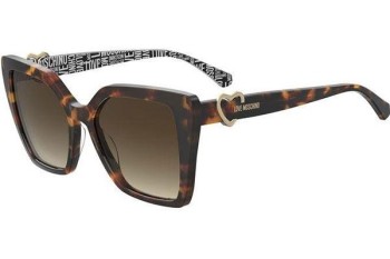 Ochelari de soare Love Moschino MOL067/S 086/HA Pătrați Havana