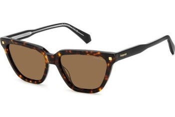 Okulary przeciwsłoneczne Polaroid PLD4157/S/X 086/SP Polarized Kocie oczy Havana