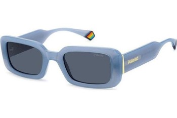 Слънчеви очила Polaroid PLD6208/S/X MVU/C3 Polarized Правоъгълни Синя