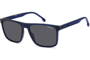 Okulary przeciwsłoneczne Carrera CARRERA8064/S FLL/IR Kwadratowe Niebieskie