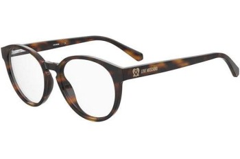 Okulary korekcyjne Love Moschino MOL626 086 Owalne Havana