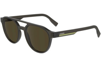 Okulary przeciwsłoneczne Lacoste L6008S 035 Pilotki (Aviator) Szare