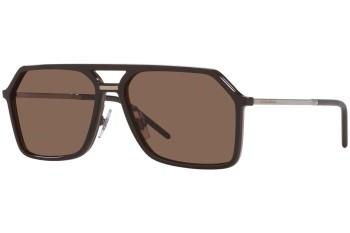 Слънчеви очила Dolce & Gabbana DG6196 315973 Пилотни Кафява