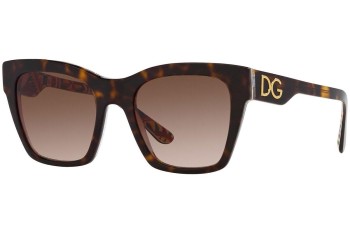 Okulary przeciwsłoneczne Dolce & Gabbana DG4384 321773 Kwadratowe Havana