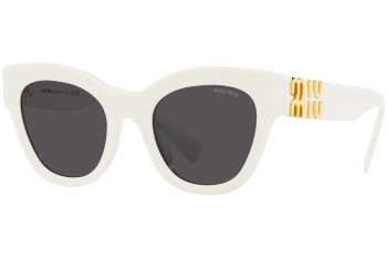 Ochelari de soare Miu Miu MU01YS 1425S0 Cat Eye Albi