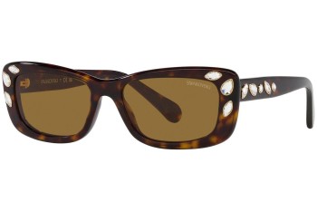 Ochelari de soare Swarovski SK6008 100273 Dreptunghiulari Havana