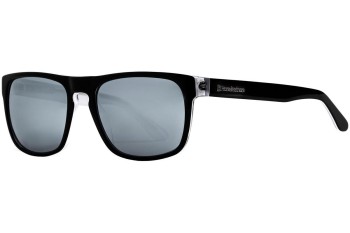 Solbriller Horsefeathers Keaton AM082F Polarized Firkantet Sort