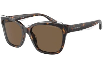 Okulary przeciwsłoneczne Emporio Armani EA4209 605273 Kwadratowe Havana