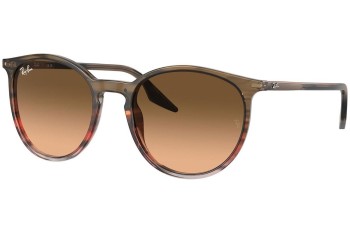 Okulary przeciwsłoneczne Ray-Ban RB2204 13953B Okrągłe Brązowe