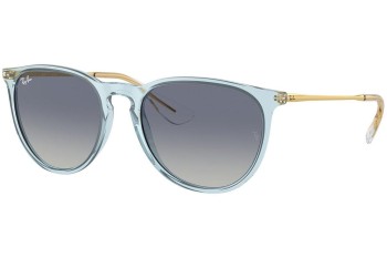 Ochelari de soare Ray-Ban Erika RB4171 67434L Rotunzi Aurii