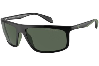 Okulary przeciwsłoneczne Emporio Armani EA4212U 500171 Prostokątne Czarne