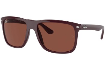 Okulary przeciwsłoneczne Ray-Ban Boyfriend Two RB4547 6718C5 Kwadratowe Czerwone