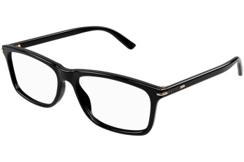 Okulary korekcyjne Gucci GG1447O 001 Prostokątne Czarne