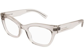 Okulary korekcyjne Saint Laurent SL643 008 Kocie oczy Przezroczyste