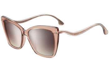 Okulary przeciwsłoneczne Jimmy Choo SELBY/G/S FWM/NQ Oversize Różowe