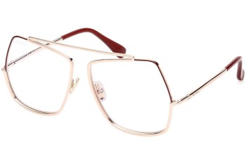 Okulary korekcyjne Max Mara MM5118-B 028 Nieregularny Złote