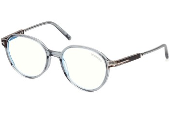 Okulary korekcyjne Tom Ford FT5910-B 084 Okrągłe Niebieskie