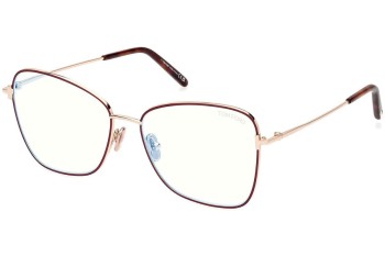 Okulary korekcyjne Tom Ford FT5906-B 069 Kocie oczy Czerwone