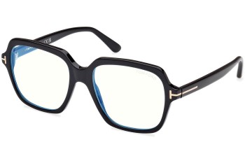 Brillen Tom Ford FT5908-B 001 Vierkant Zwart