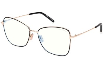 szemüvegeinket Tom Ford FT5906-B 001 Cat Eye Fekete