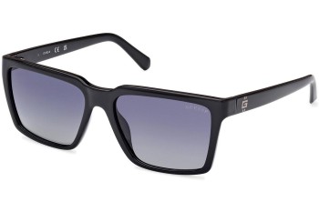 Okulary przeciwsłoneczne Guess GU00084 01D Polarized Kwadratowe Czarne