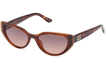 Okulary przeciwsłoneczne Guess GU7910 52F Kocie oczy Havana