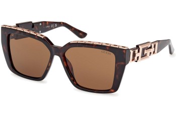 Okulary przeciwsłoneczne Guess GU7915 52E Kwadratowe Havana