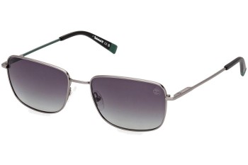 Zonnebril Timberland TB9338 09D Polarized Rechthoekige Grijs